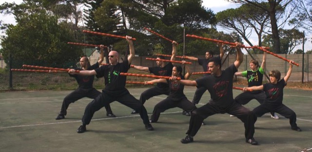 Sifu Derek teaching Sern Gans in Cape Town 2012