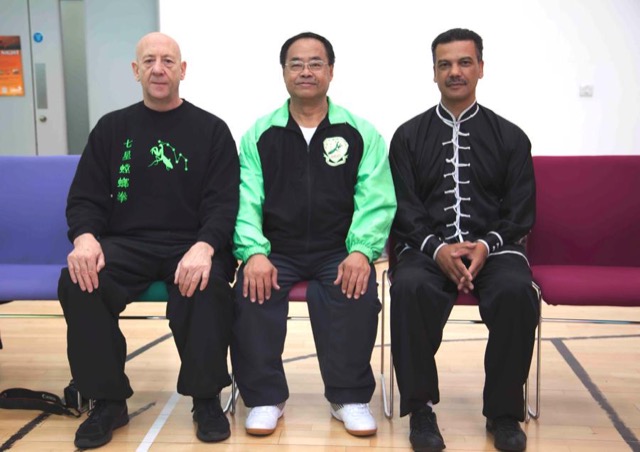 Sifu Wayne with Sifu Derek and Sigung Lee Leicester 2013