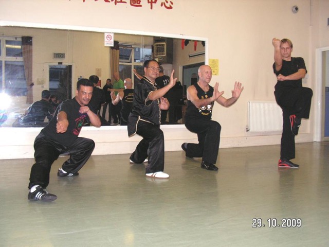 Sifu Wayne, Sigung Lee, Sifu Derek and Sifu Istvan Leicester 2009
