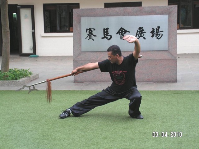 Sifu wayne with Fang Tian Lance